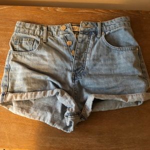 High Waisted Jean Shorts